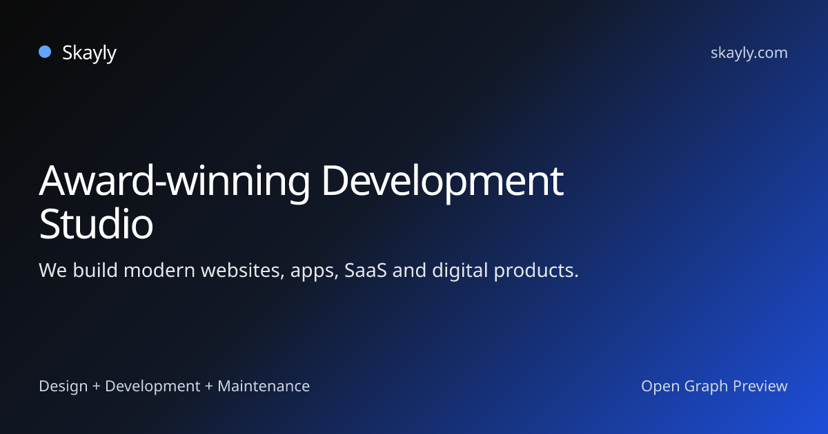 Award-Winning Development Studio in Pakistan